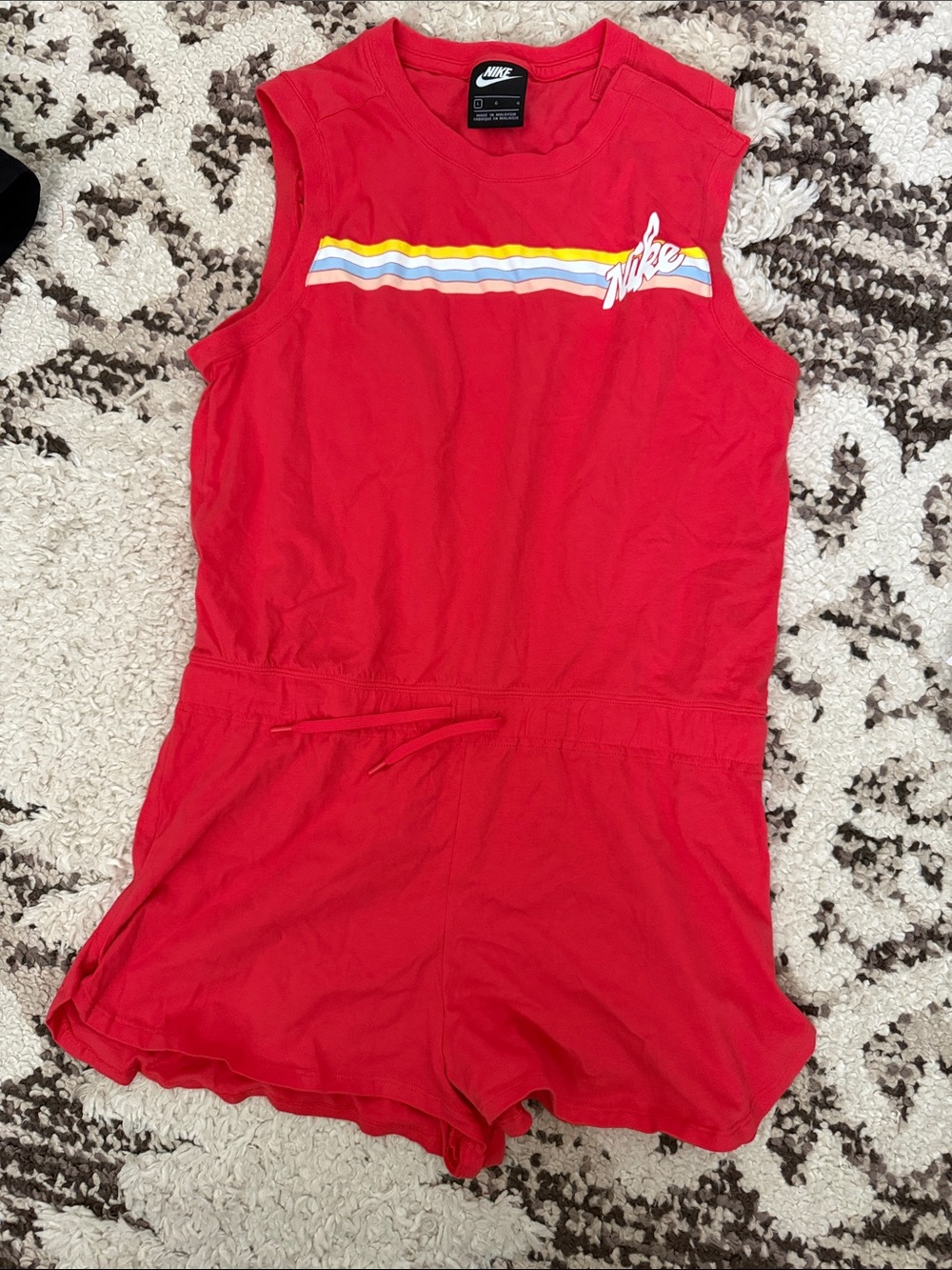 Nike Women’s Romper with Rainbow Stripe Logo